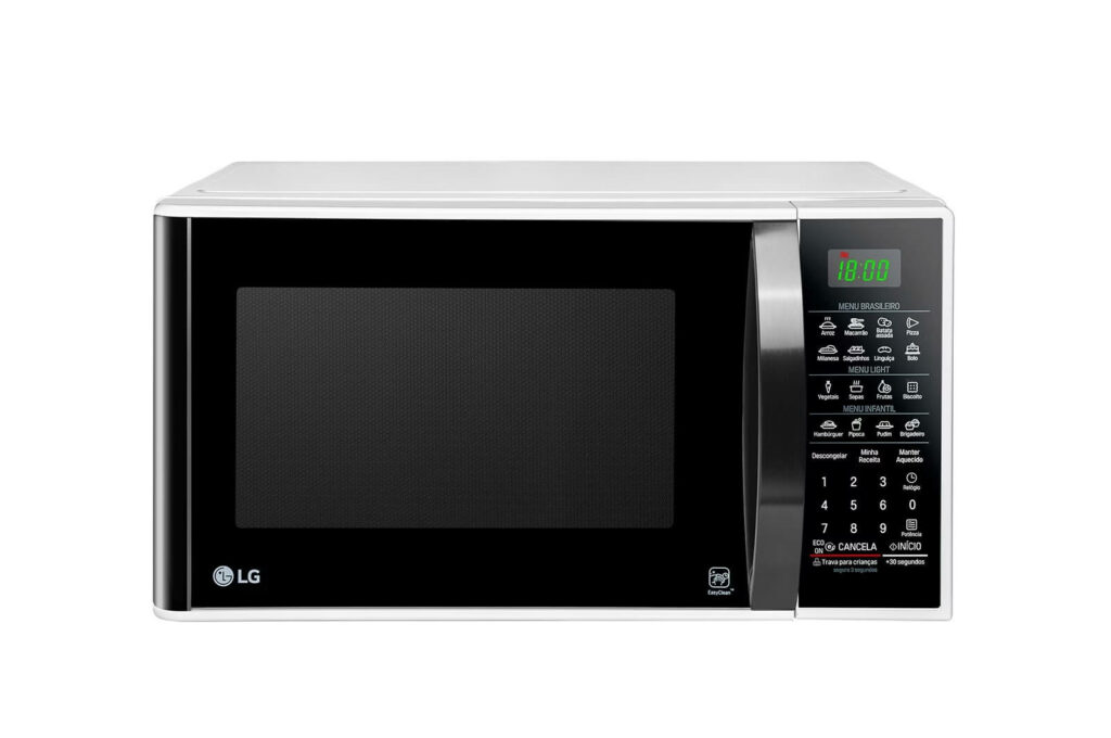 O melhor microondas LG 30 litros é o modelo MS3091BC.